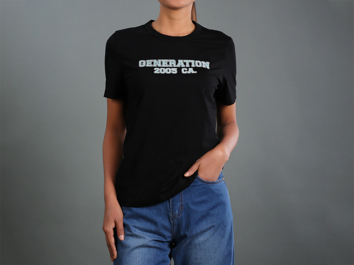 XT213135 Printed Straight Cut Tee Lady