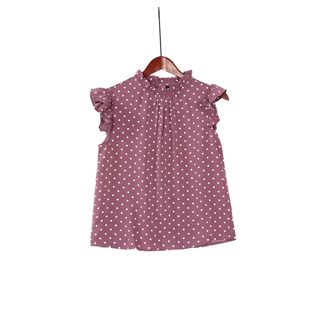 XH313074 Chiffon Frill Top Lady