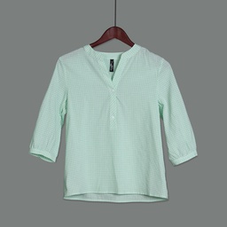 [XH213287] XH213287 Cotton Blouse Lady