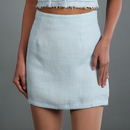 [XK313401] XK313401Tweed Skirt Lady