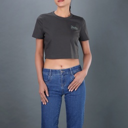[GT23354] GT23354 Crop Bagy Tee Lady