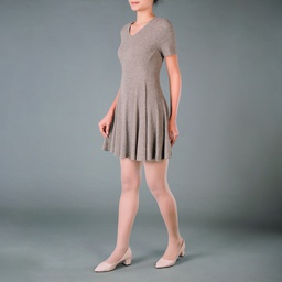 [GD23424] GD23424 Jersey Dress Lady